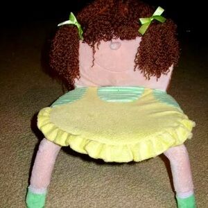Handcrafted, Figural Girl, Toddler's or Doll's Chair